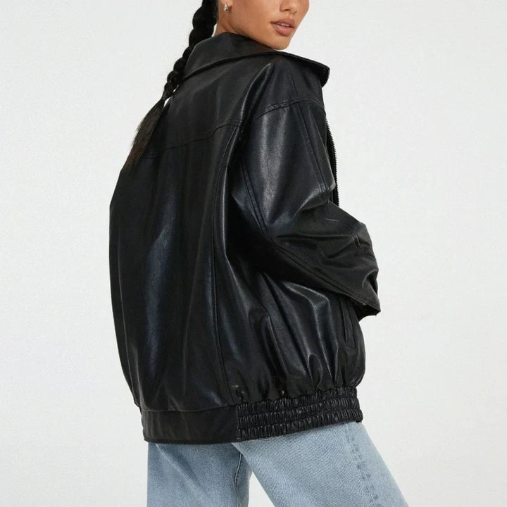 Alexa™ | Oversized Leather Women's Jacket