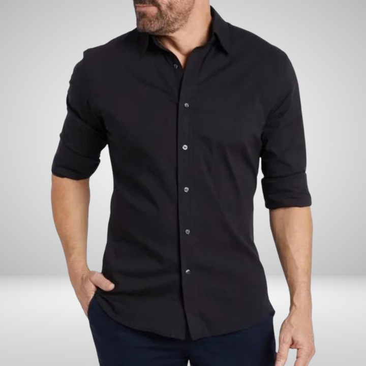 Michael™ | Crease-Free Shirt with Zip