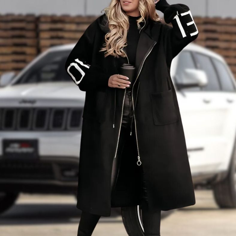 Mhegan™ | Chic Oversized Hooded Ladies Jacket