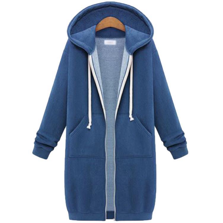 Elie™ | Long Hoodie with Zip for Women