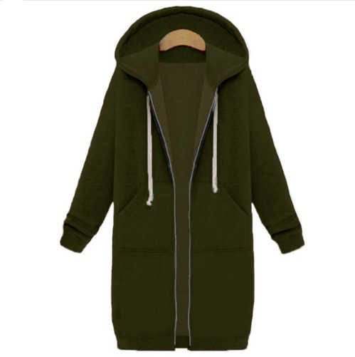 Elie™ | Long Hoodie with Zip for Women