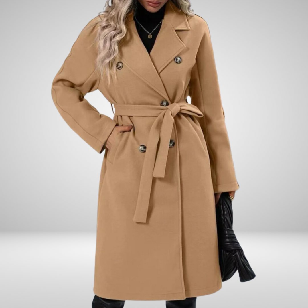 Marita™ | Women's Short Coat with Stand-Up Collar and Side Buttons