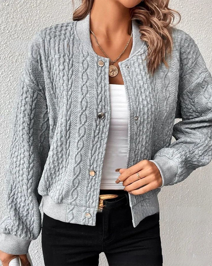 Carmen™ | Elegant cardigan in textured fabric