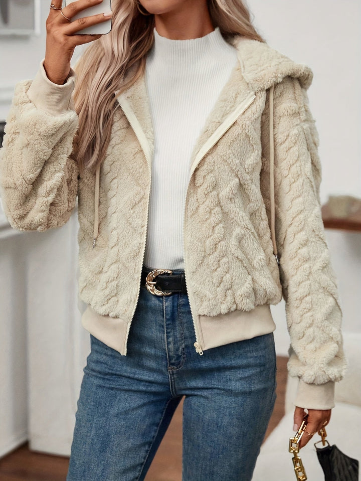 Paulina™ | Soft Knitted Sherpa Bomber Jacket for Women