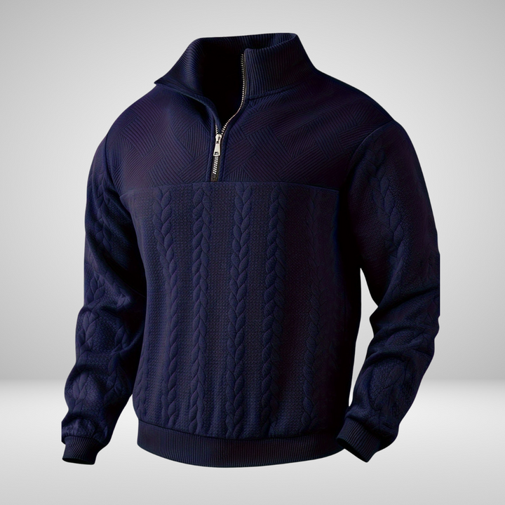 RAFAELLO™ | Vintage Men's Jumper with Zip