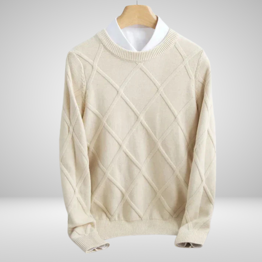 Seyfa™ | Cashmere Check Sweater