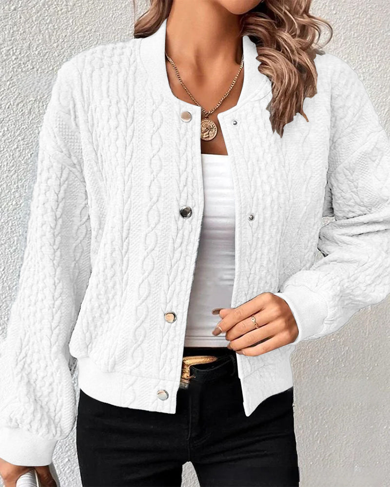 Carmen™ | Elegant cardigan in textured fabric