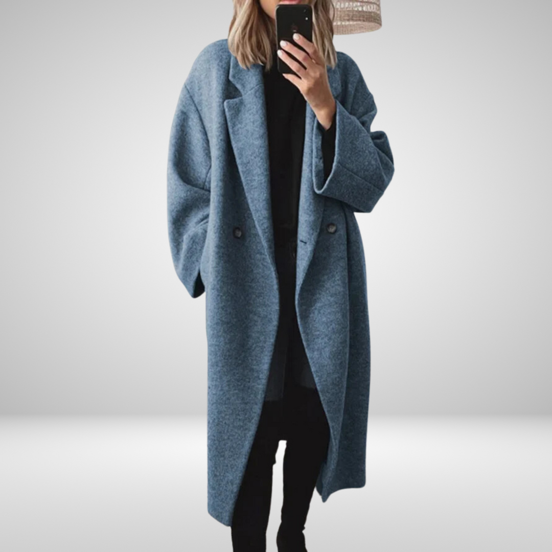 Jollie™ | Oversized Women's Trench Coat with Chic Collar