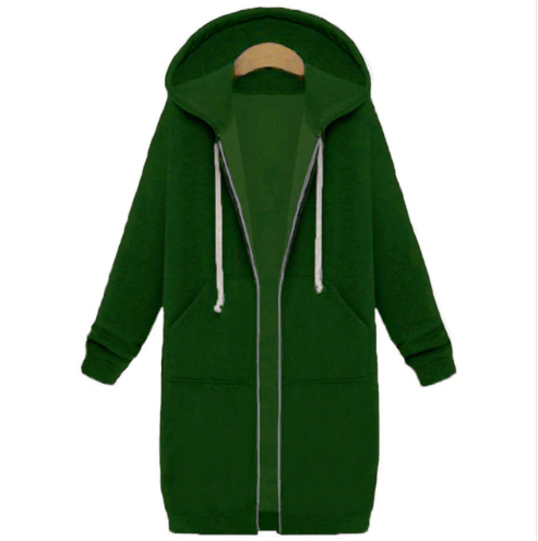 Elie™ | Long Hoodie with Zip for Women