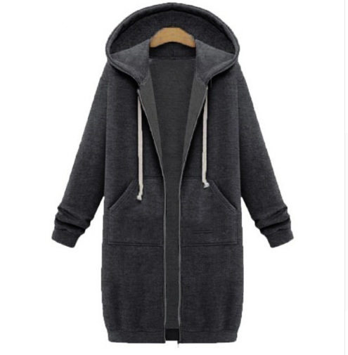 Elie™ | Long Hoodie with Zip for Women