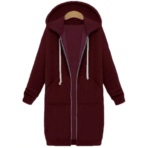 Elie™ | Long Hoodie with Zip for Women