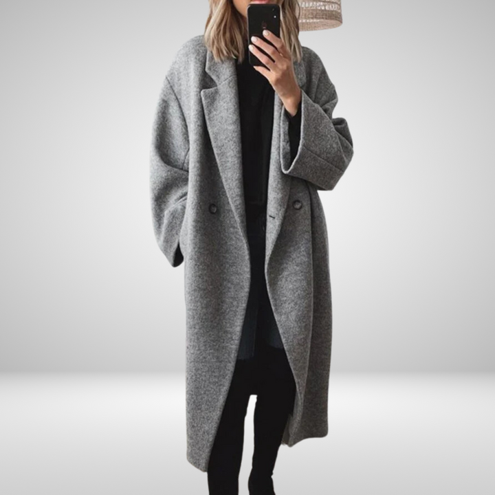 Jollie™ | Oversized Women's Trench Coat with Chic Collar