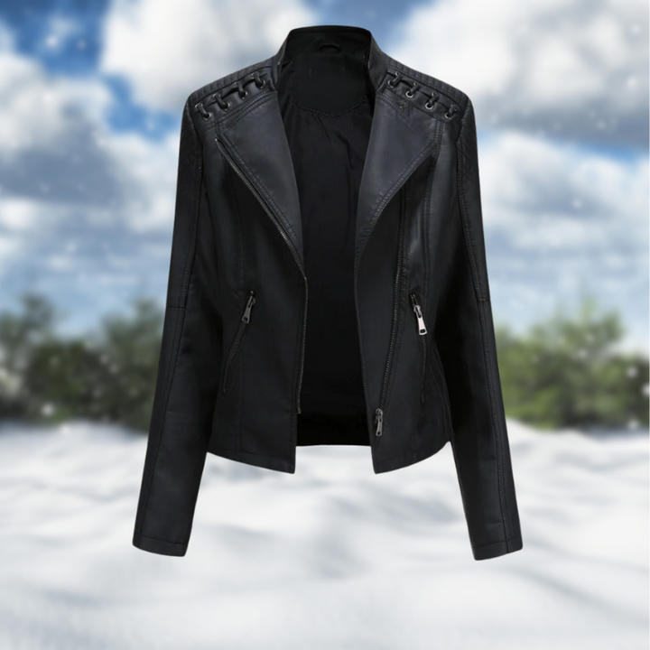 Leah™ l Premium Stylish Leather Jacket for Women