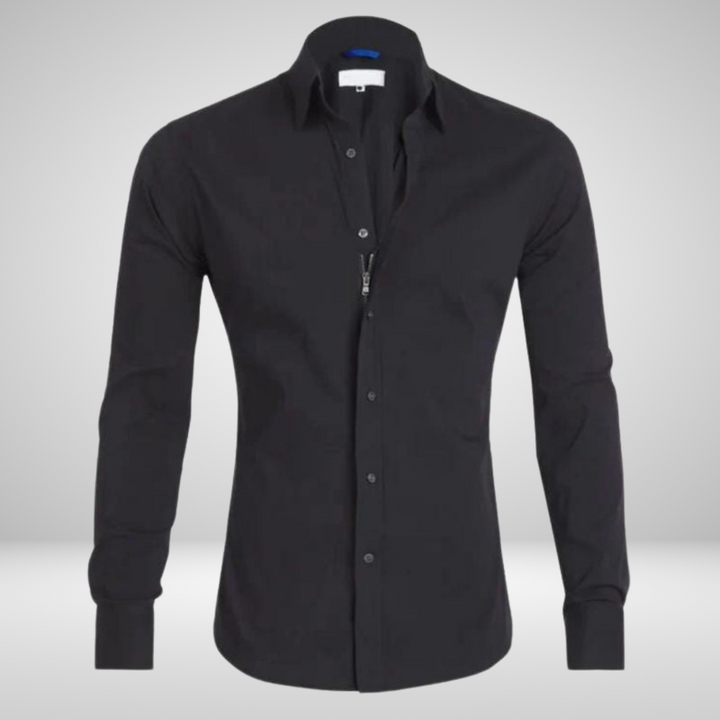 Michael™ | Crease-Free Shirt with Zip