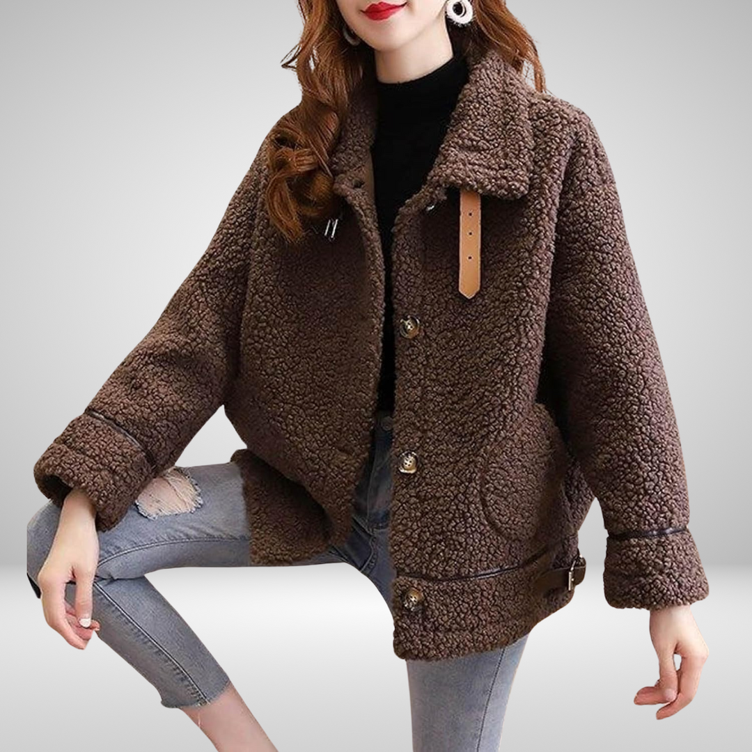 Jackie™ | Women's Warm Long Coat with Pockets