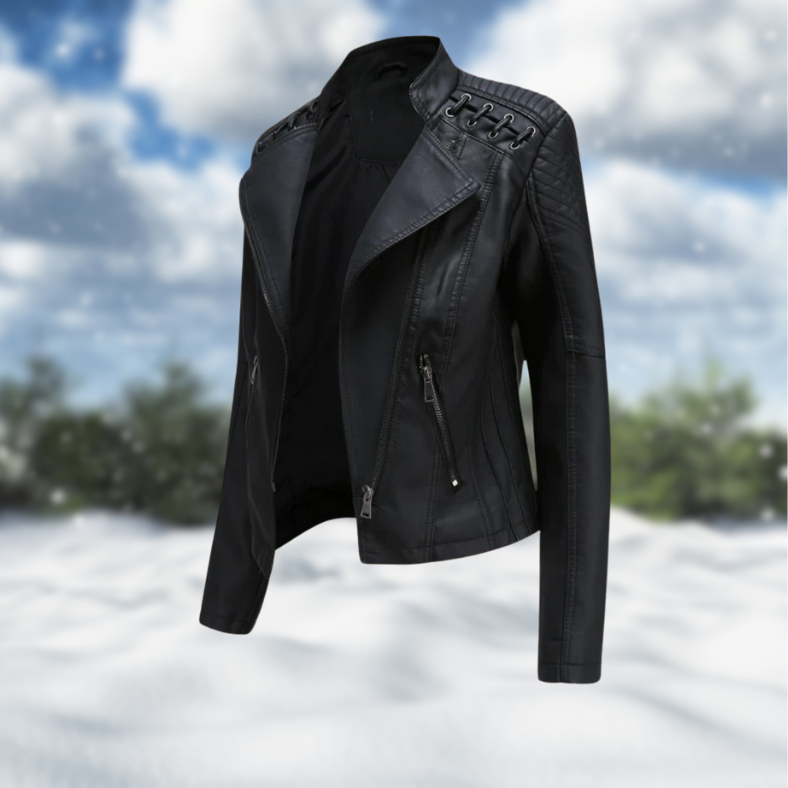 Leah™ l Premium Stylish Leather Jacket for Women