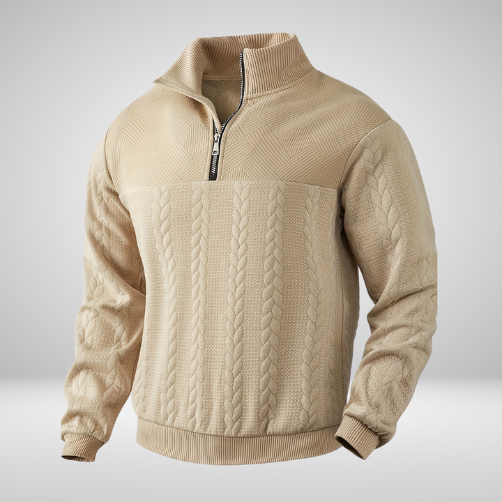 RAFAELLO™ | Vintage Men's Jumper with Zip