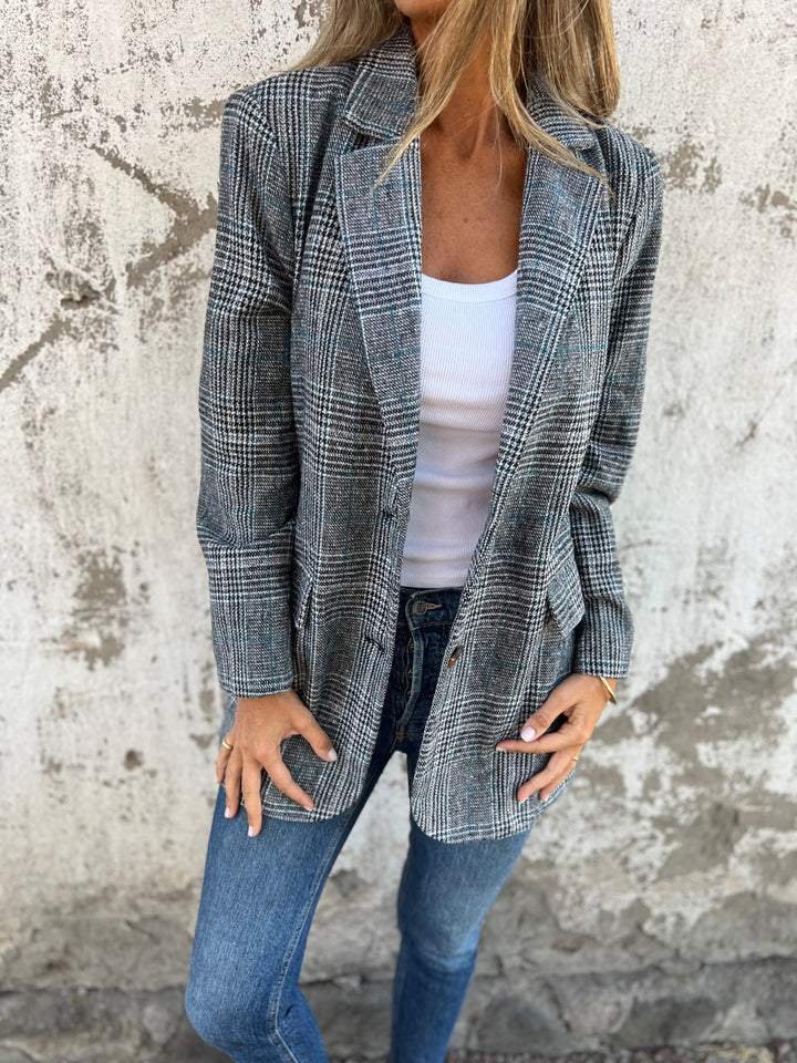 Tamara™ | Stylish Women's Winter Checked Blazer