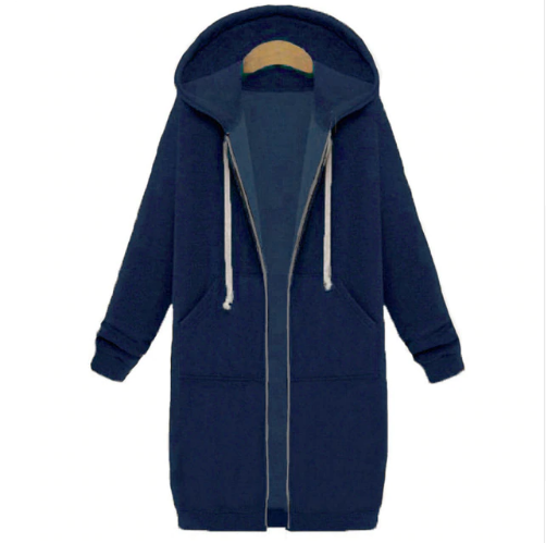 Elie™ | Long Hoodie with Zip for Women