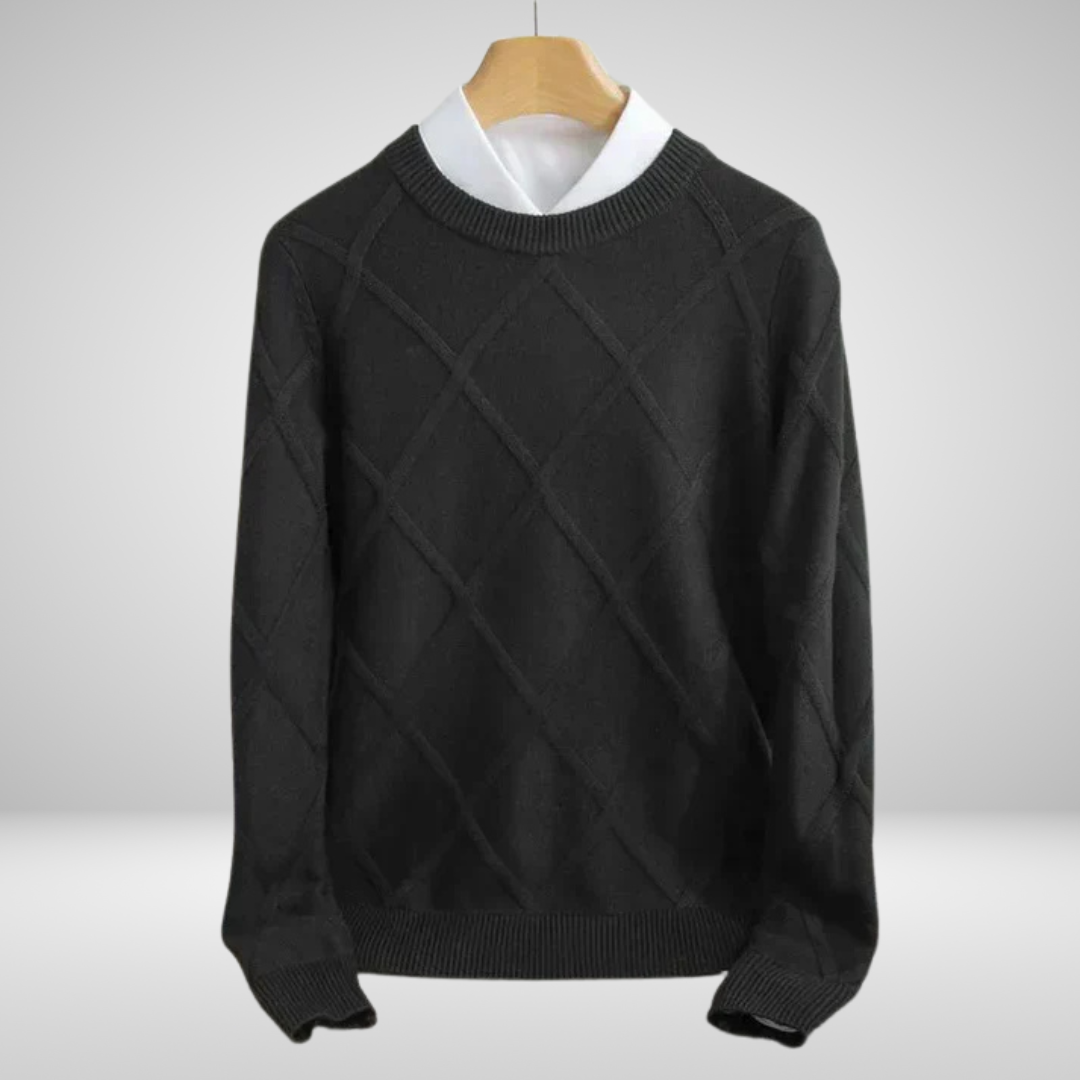 Seyfa™ | Cashmere Check Sweater