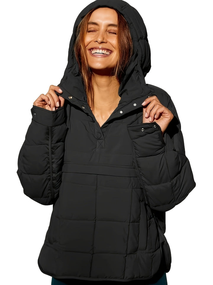 Delmy™ | Women's Plain Jacket with Hood