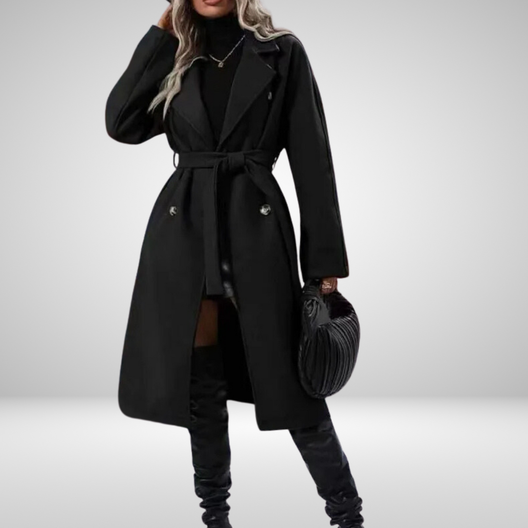 Marita™ | Women's Short Coat with Stand-Up Collar and Side Buttons