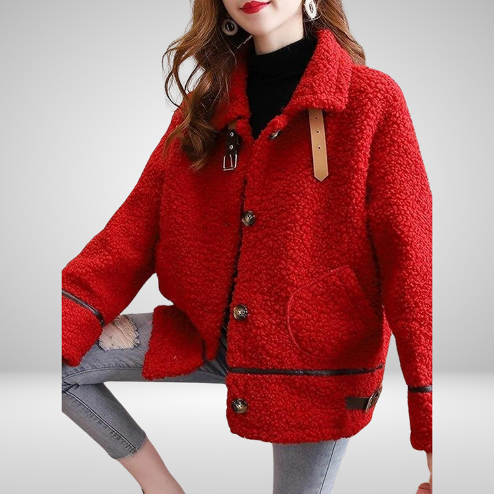 Jackie™ | Women's Warm Long Coat with Pockets