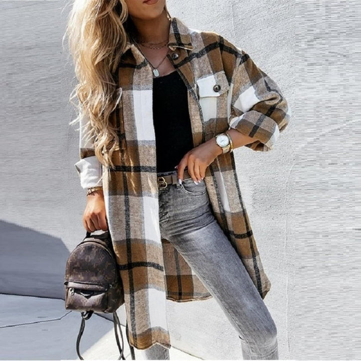 Vangie™ | Stylish Oversized Checked Waistcoat for Women