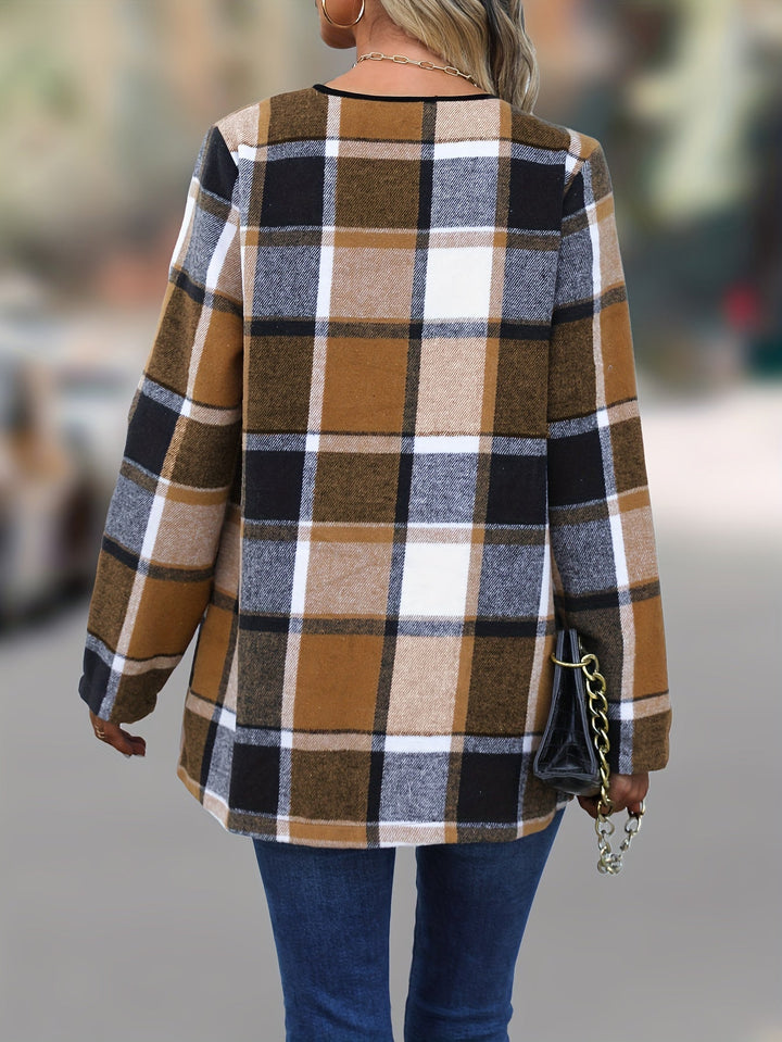 Halo™ | Trendy Women's Checked Sweater