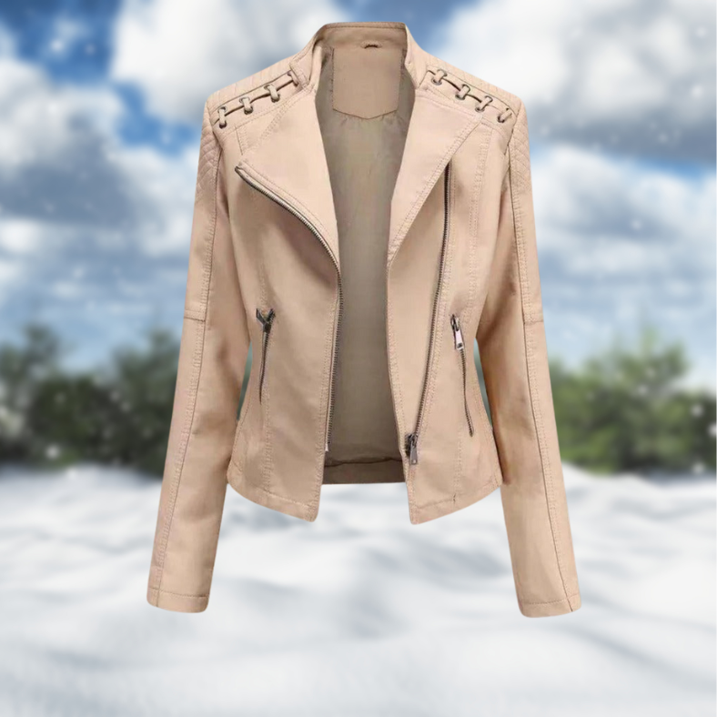 Leah™ l Premium Stylish Leather Jacket for Women