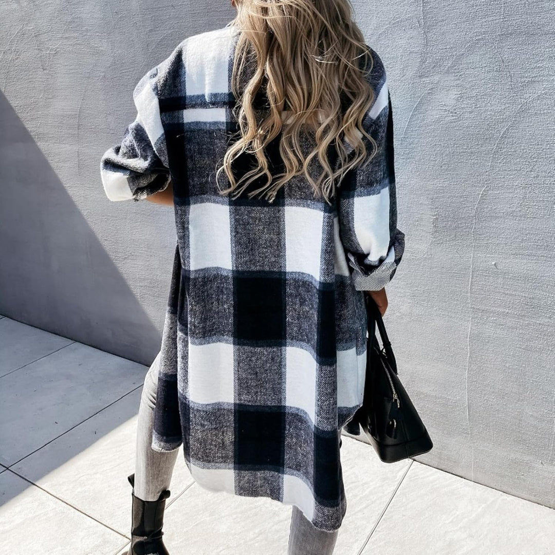 Vangie™ | Stylish Oversized Checked Waistcoat for Women