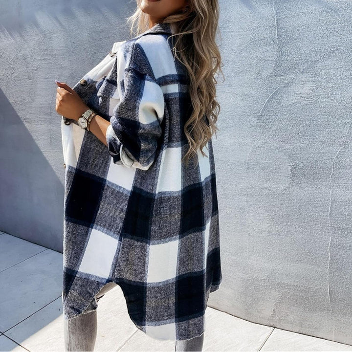 Vangie™ | Stylish Oversized Checked Waistcoat for Women