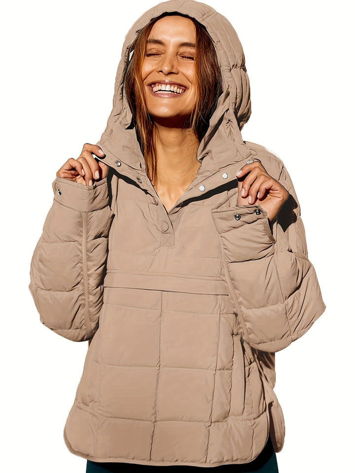 Delmy™ | Women's Plain Jacket with Hood