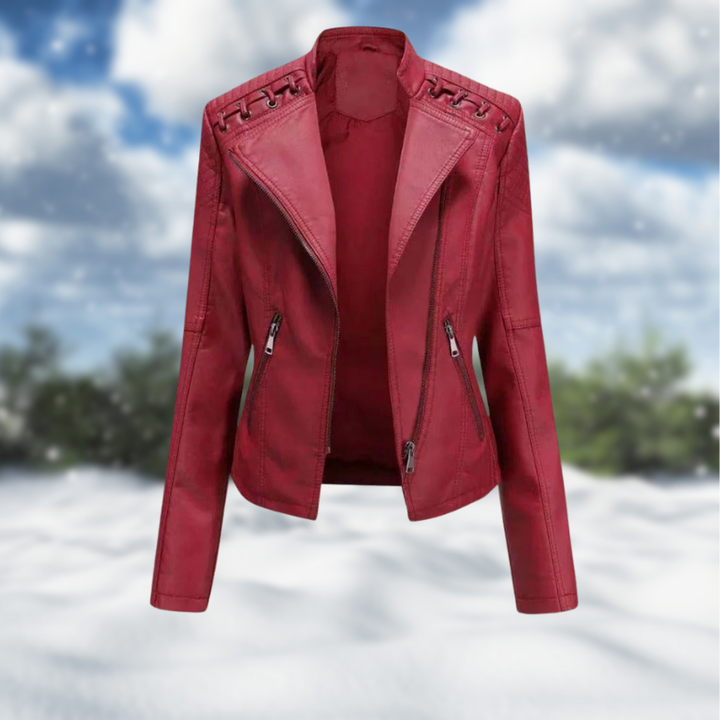 Leah™ l Premium Stylish Leather Jacket for Women