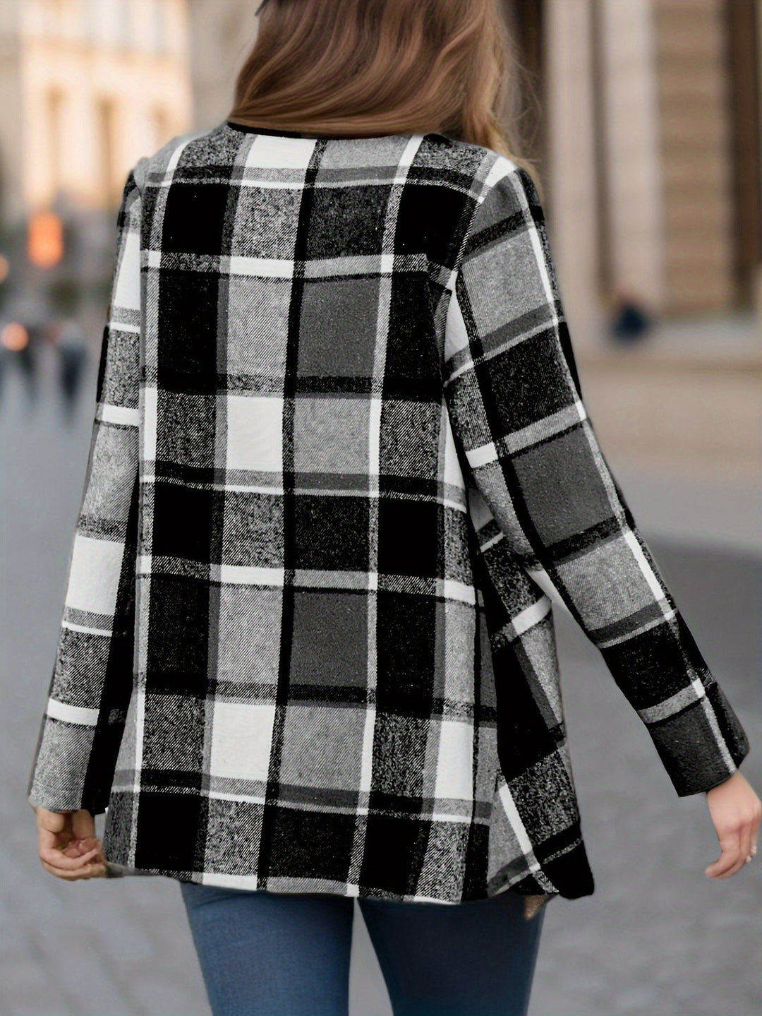 Halo™ | Trendy Women's Checked Sweater