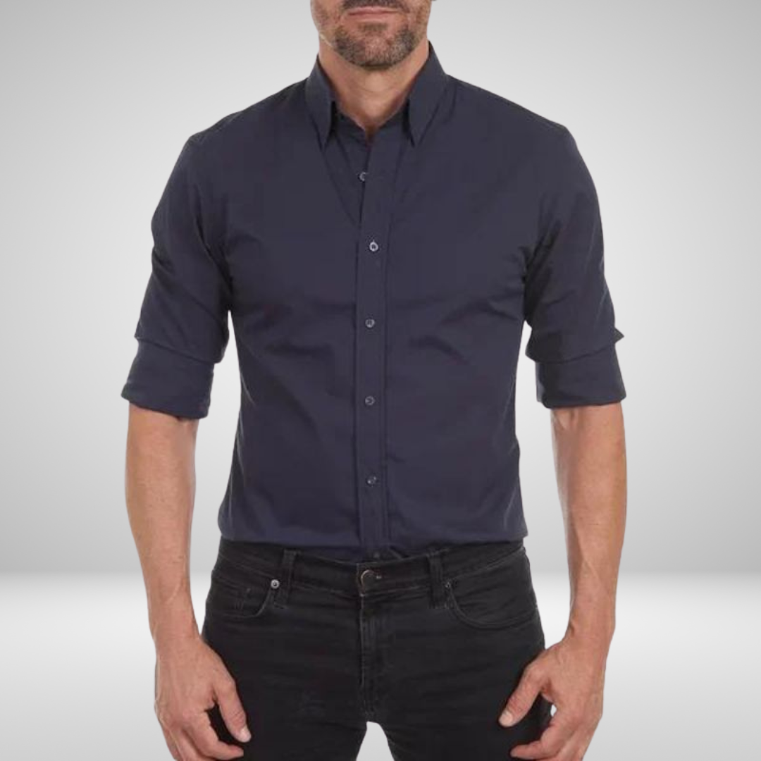 Michael™ | Crease-Free Shirt with Zip