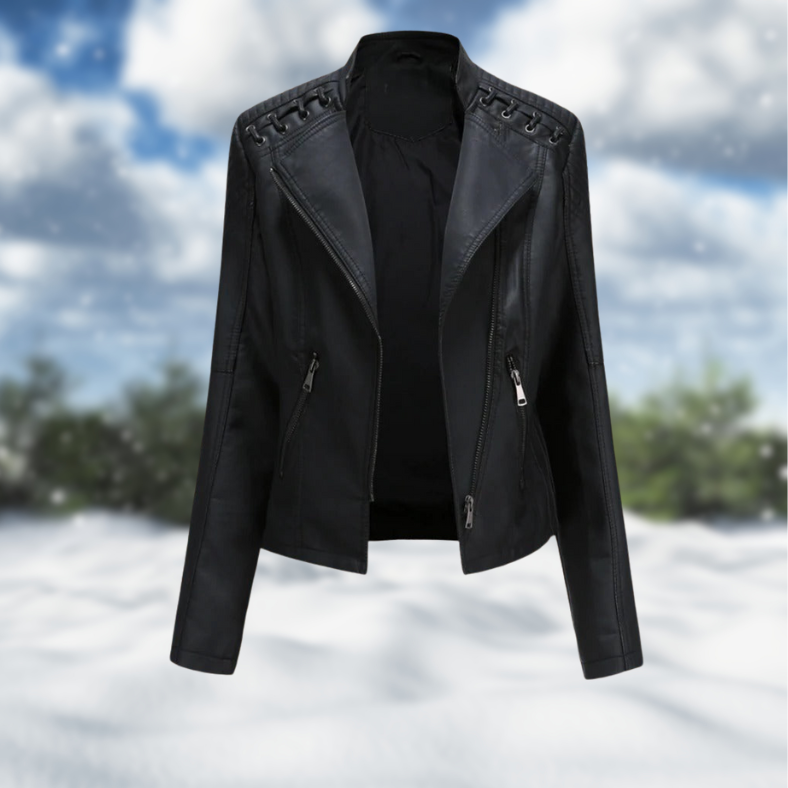 Leah™ l Premium Stylish Leather Jacket for Women