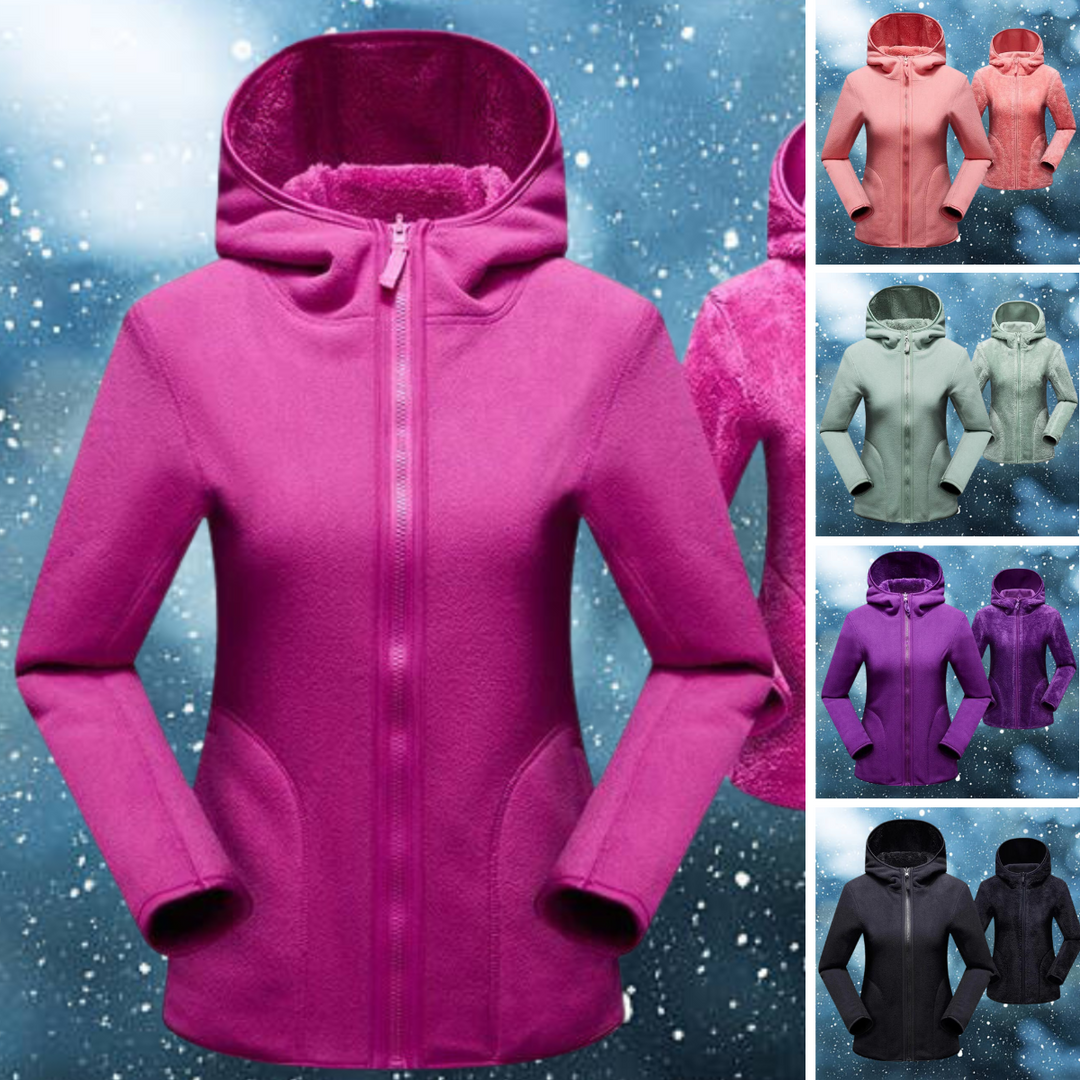 Hagar™ | Women's Casual Reversible Fleece Hoodie