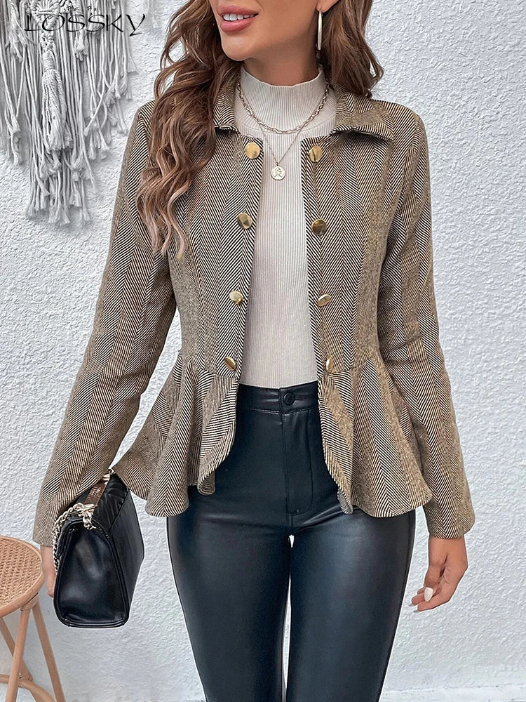 Mikaela™ | Women's Stylish Casual Blazer with Ruffles