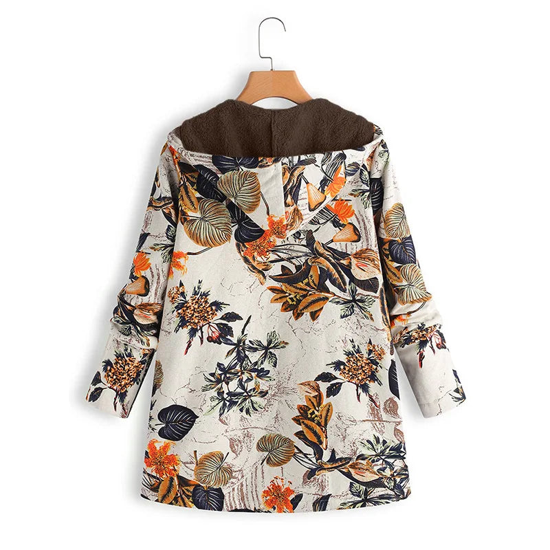 Patricia™ | Fleece Winter Jacket with Floral Pattern