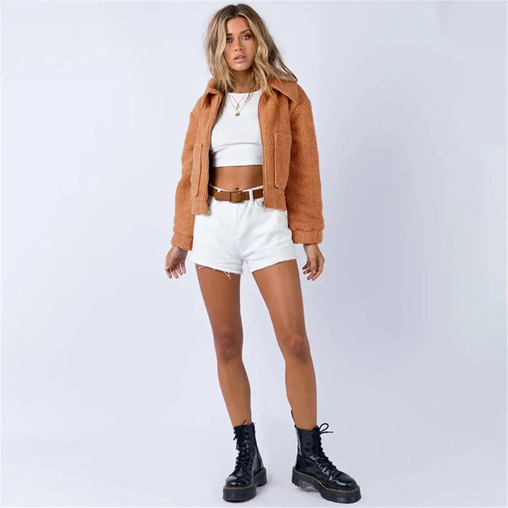 Nova™ | Women's Sherpa Bomber Jacket Warm and Stylish