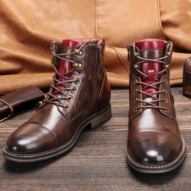 BRUCE™ | Classic Leather Oxford Boots