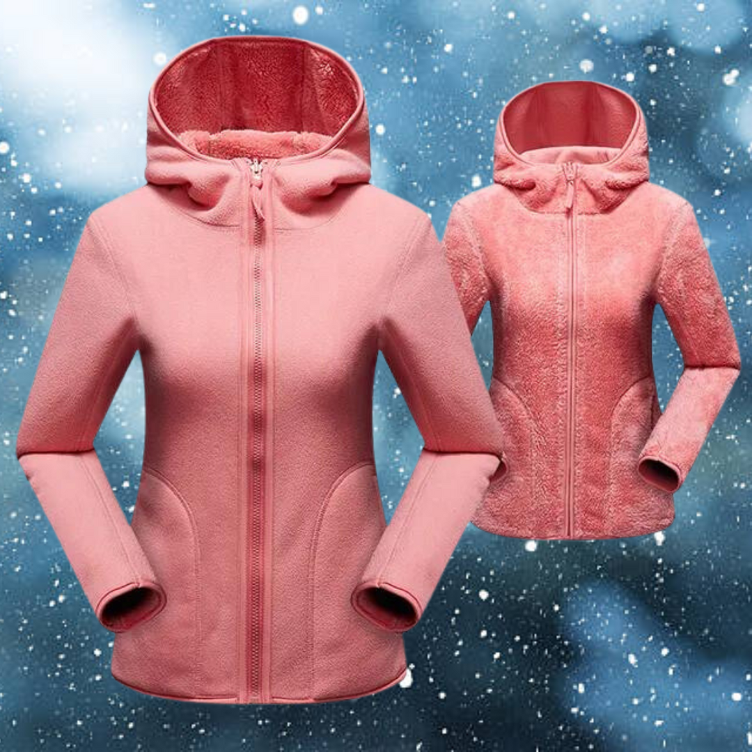 Hagar™ | Women's Casual Reversible Fleece Hoodie