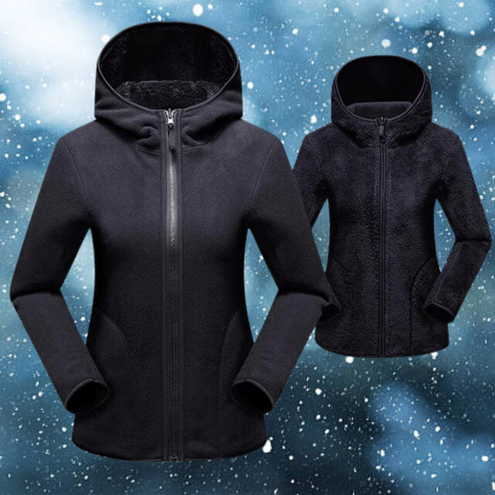 Hagar™ | Women's Casual Reversible Fleece Hoodie