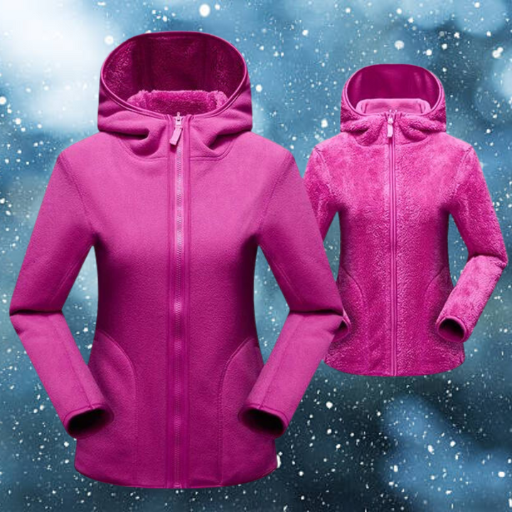 Hagar™ | Women's Casual Reversible Fleece Hoodie