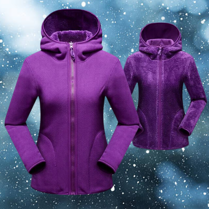 Hagar™ | Women's Casual Reversible Fleece Hoodie