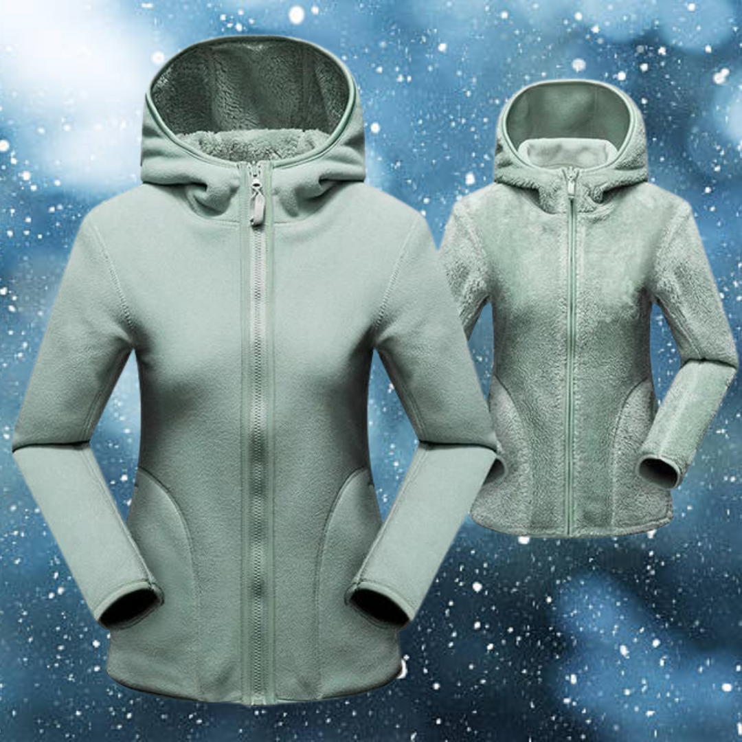 Hagar™ | Women's Casual Reversible Fleece Hoodie