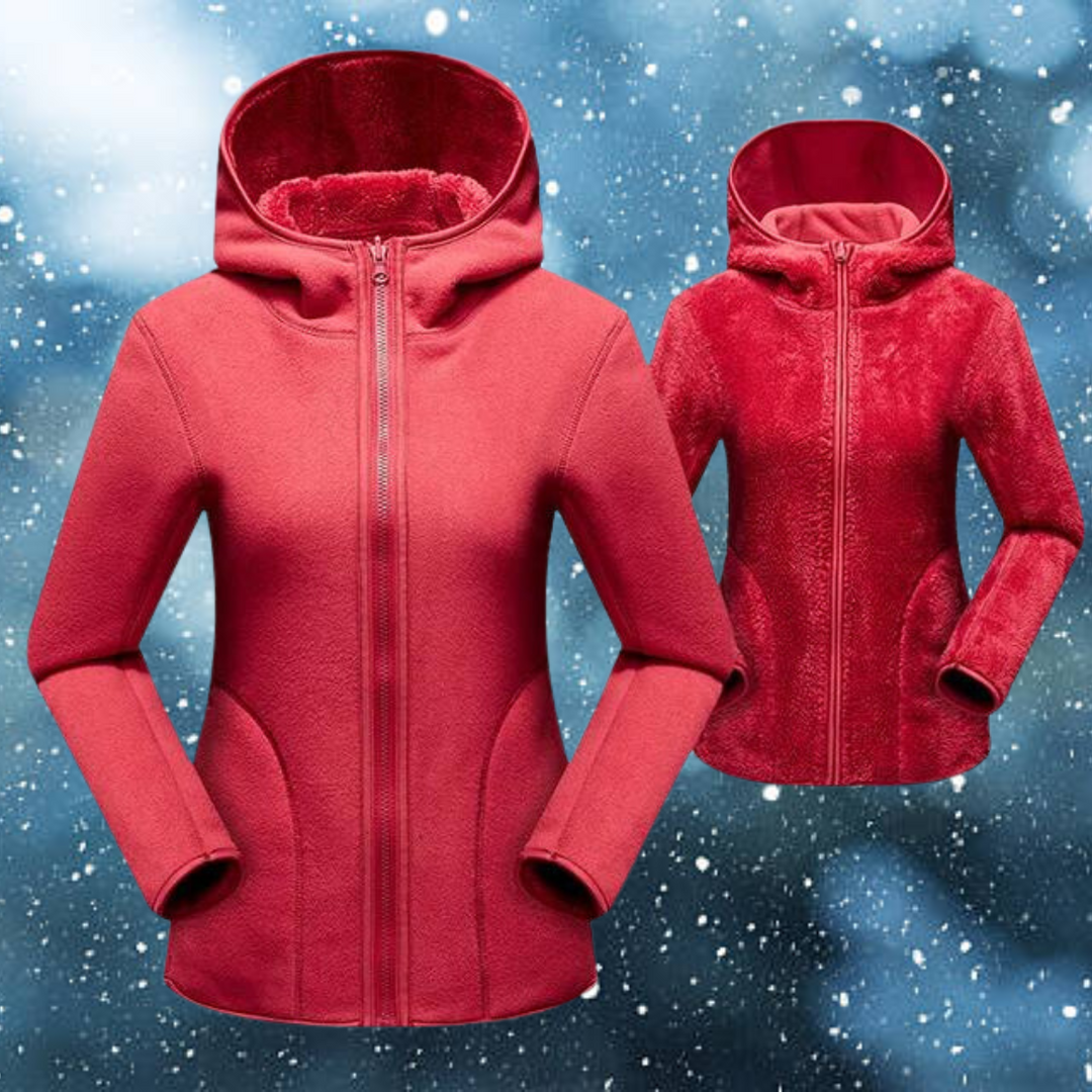 Hagar™ | Women's Casual Reversible Fleece Hoodie