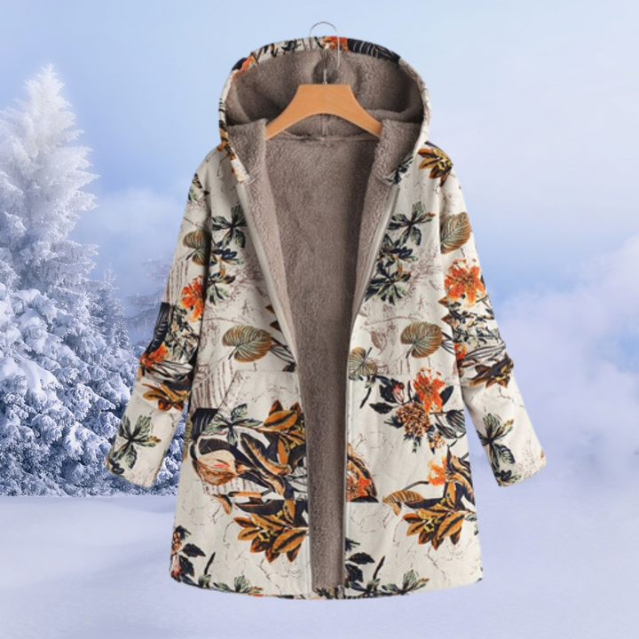 Patricia™ | Fleece Winter Jacket with Floral Pattern