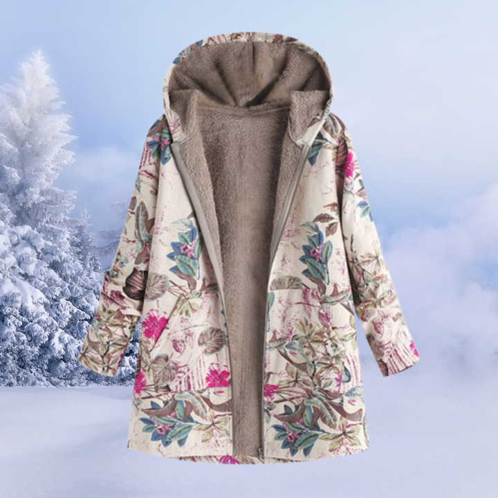 Patricia™ | Fleece Winter Jacket with Floral Pattern